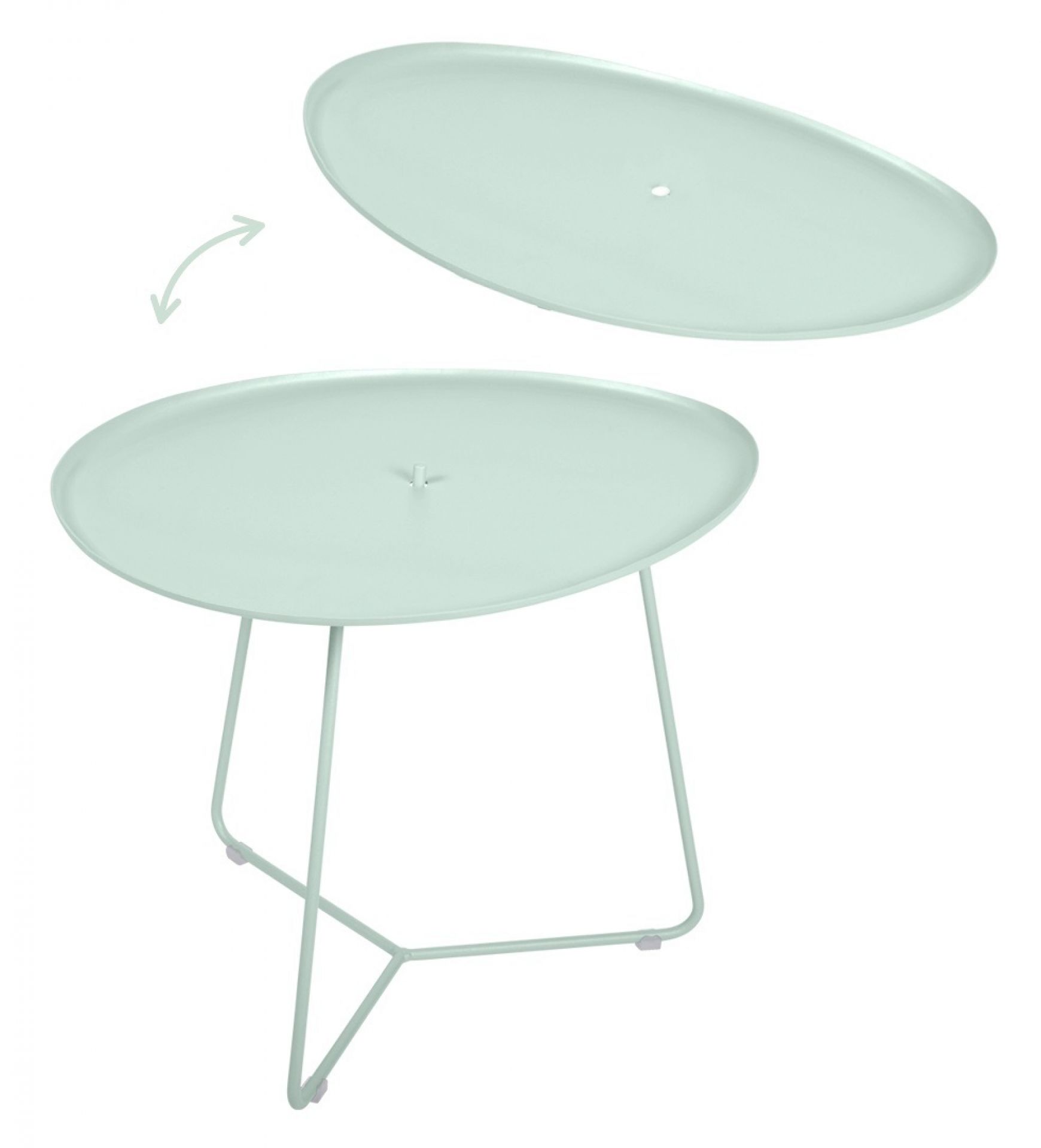 Cocotte kleiner Outdoor Tisch Fermob Schwarzkirsche