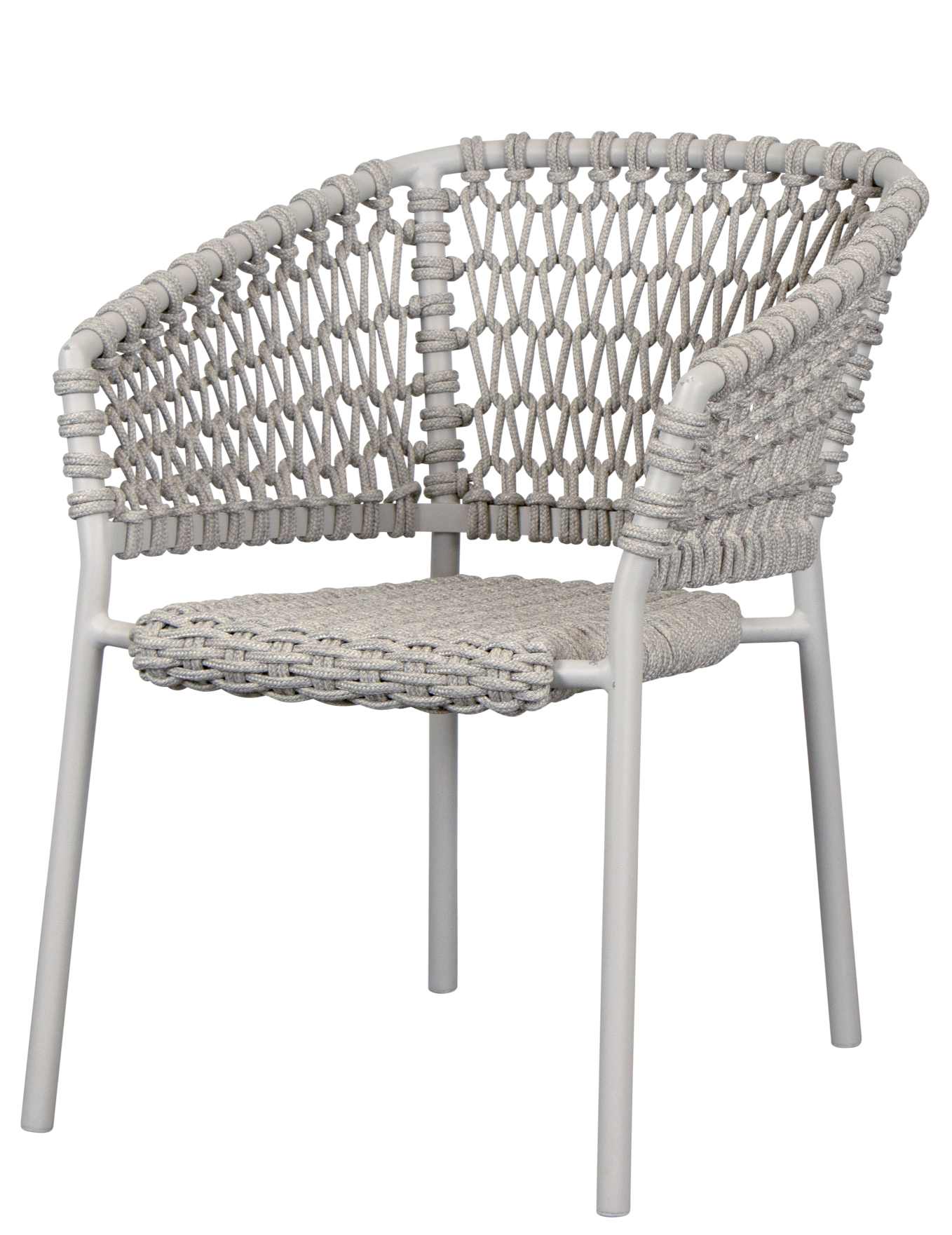 Ocean Sessel von Cane-Line in Sand: Moderner Outdoor Sessel mit geflochtener Sitzfläche und Rückenlehne.