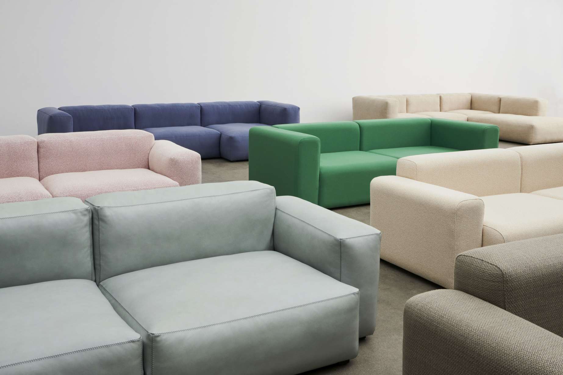 Mags Soft Sofa 2,5-Sitzer Combination 1 Low Armrest Hay