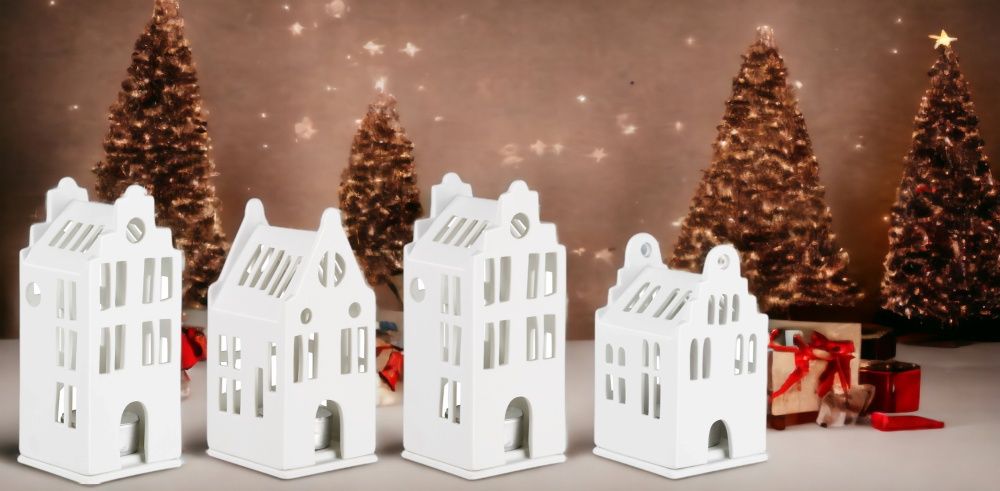 Zuhause Lichthaus Sortiment 4-er Set Grachten Räder 