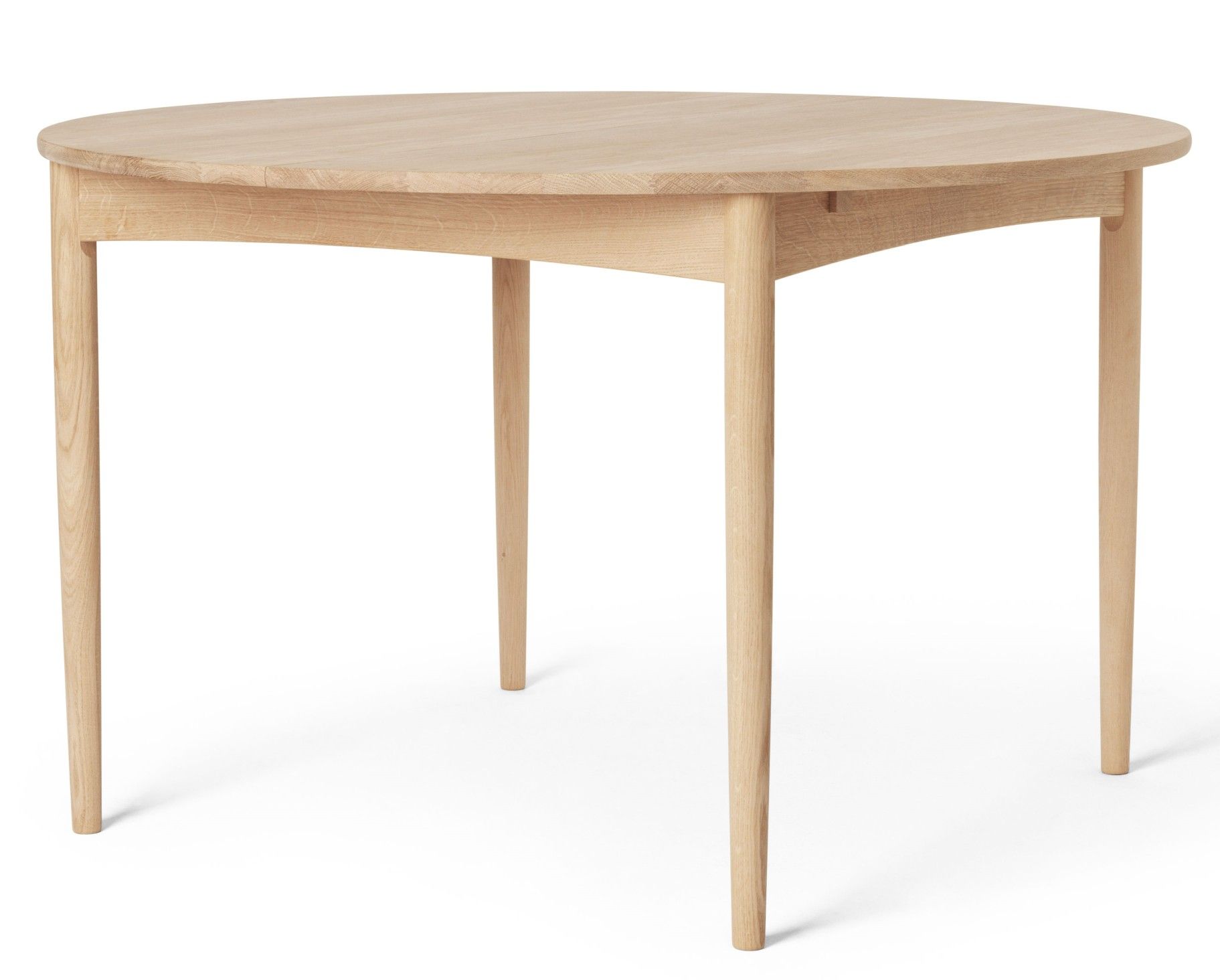 Runder BM0121 Borge Mogensen Esstisch von Carl Hansen & Søn aus hellem Eichenholz.