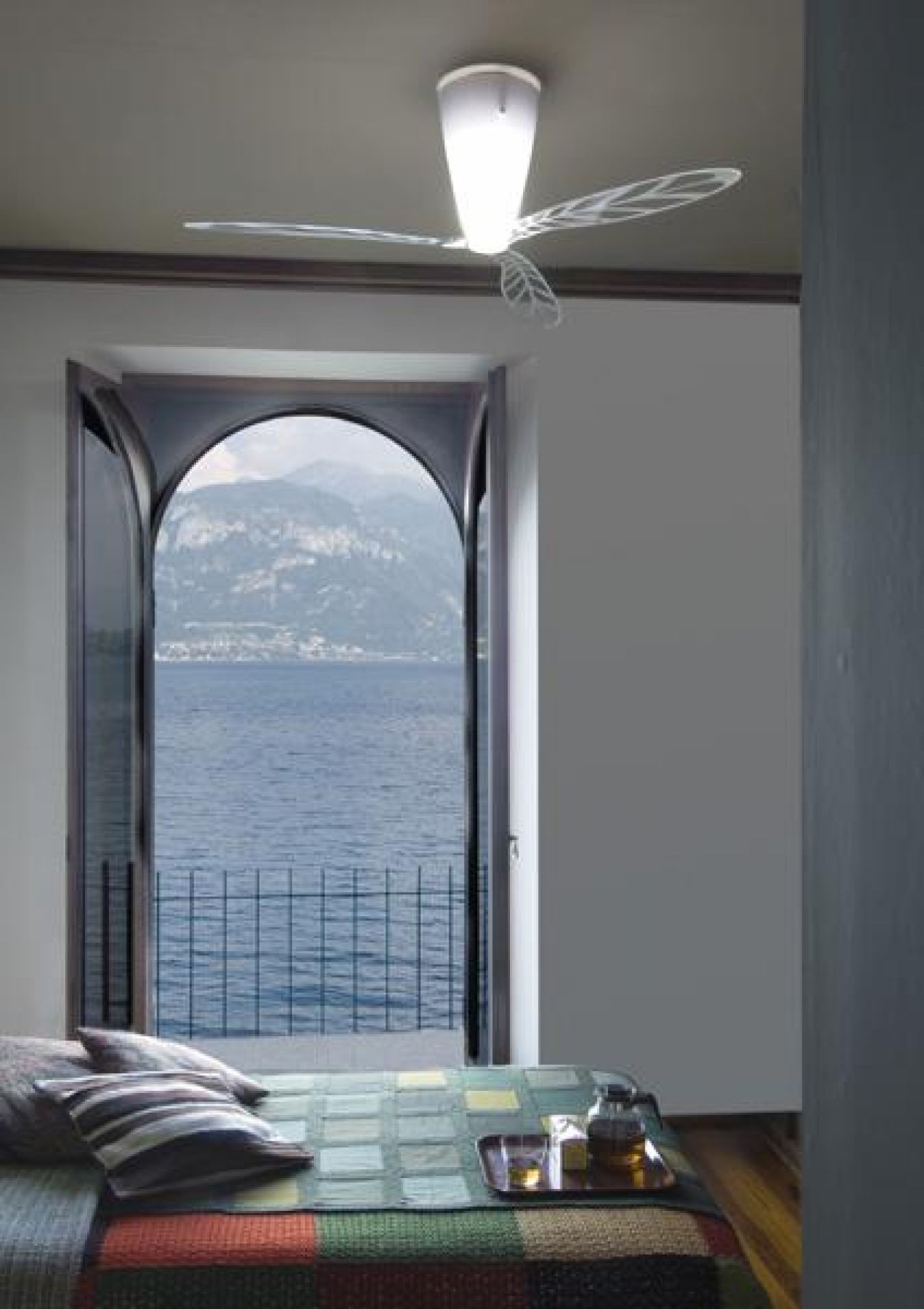 D28 Blow Deckenleuchte und Ventilator Luceplan