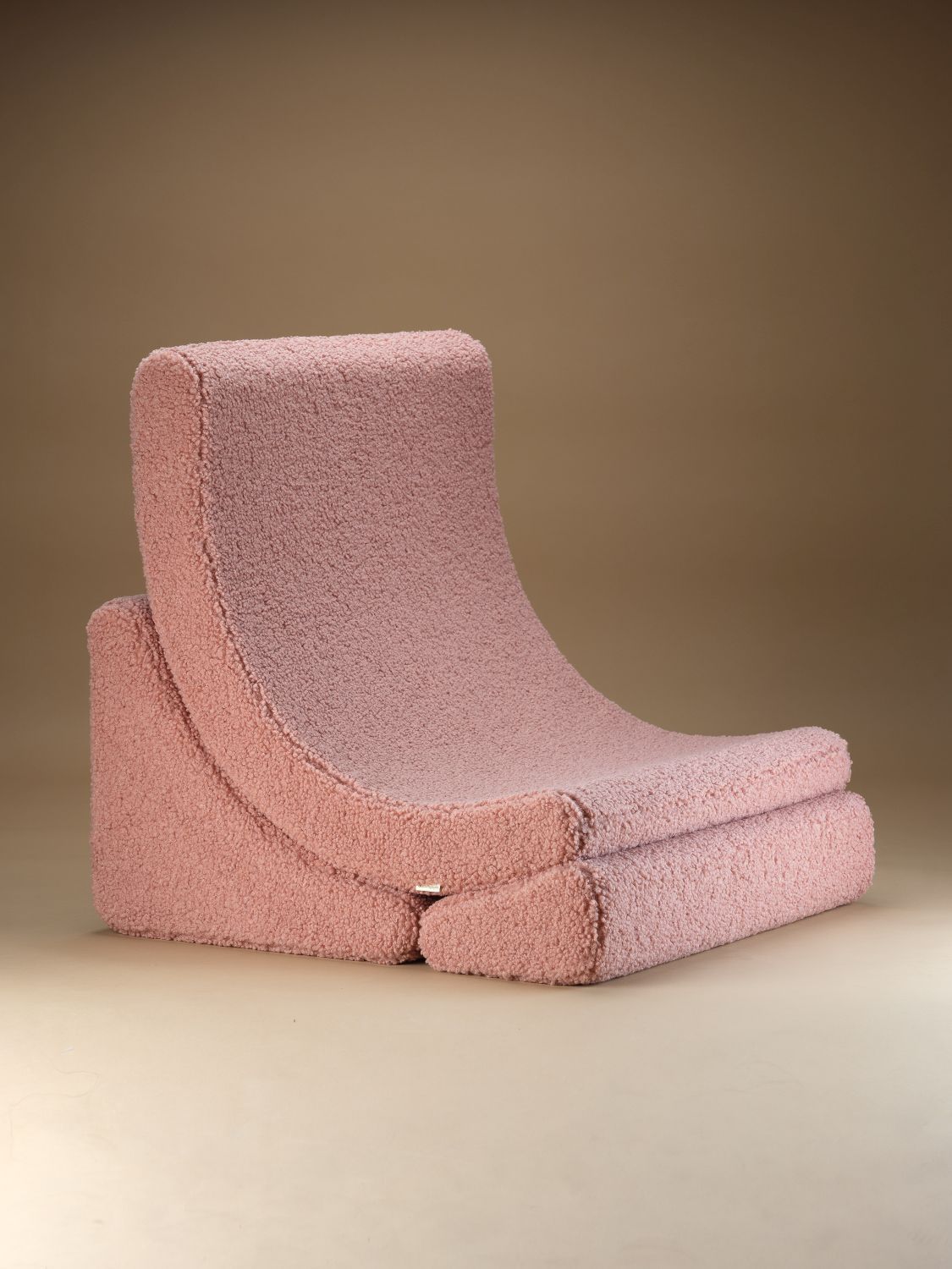 Mond Kindersessel Teddystoff Guave Wigiwama