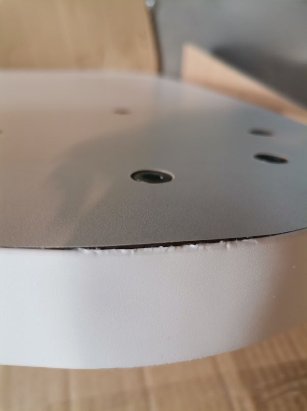 Max - Tisch 190 x 90/73cm auf Rollen / ZINKWEISS Kartell MÄNGELEXEMPLAR