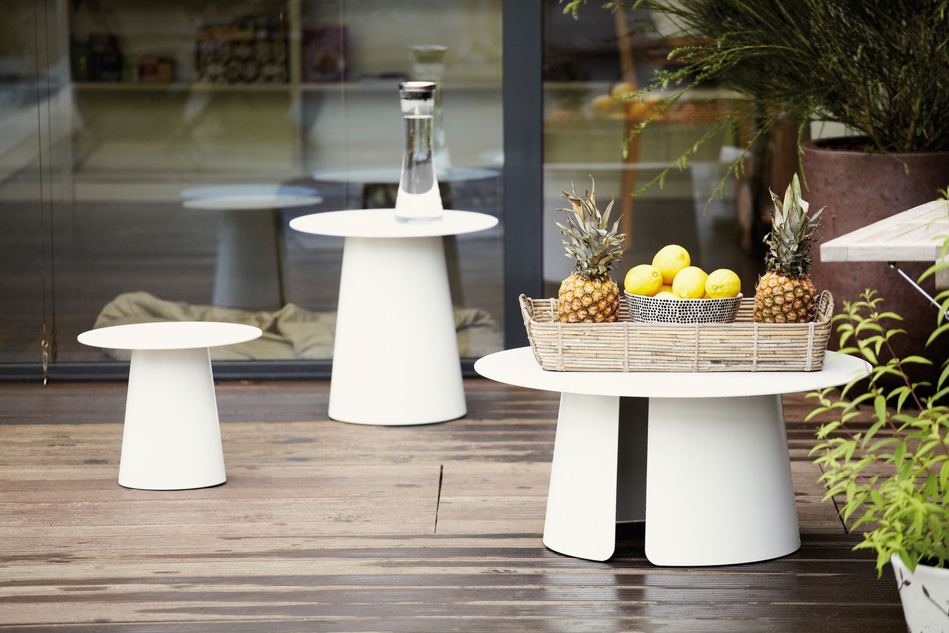 Feel Beistelltisch Weiß Ø40 Jan Kurtz