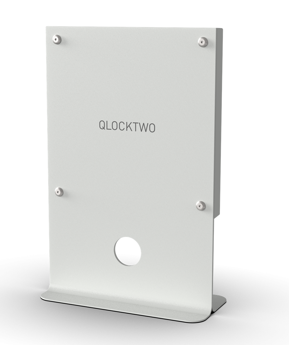 Stand für Earth 45 Wanduhr / Zeitobjekt QLOCKTWO