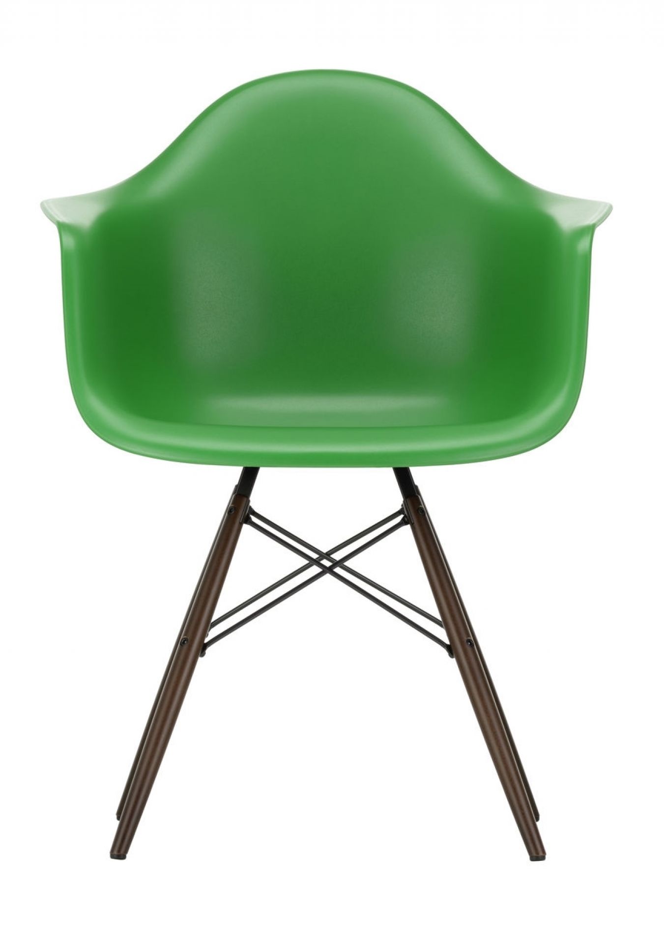 Eames Plastic Arm Chair DAW Stuhl Vitra Esche - Grün