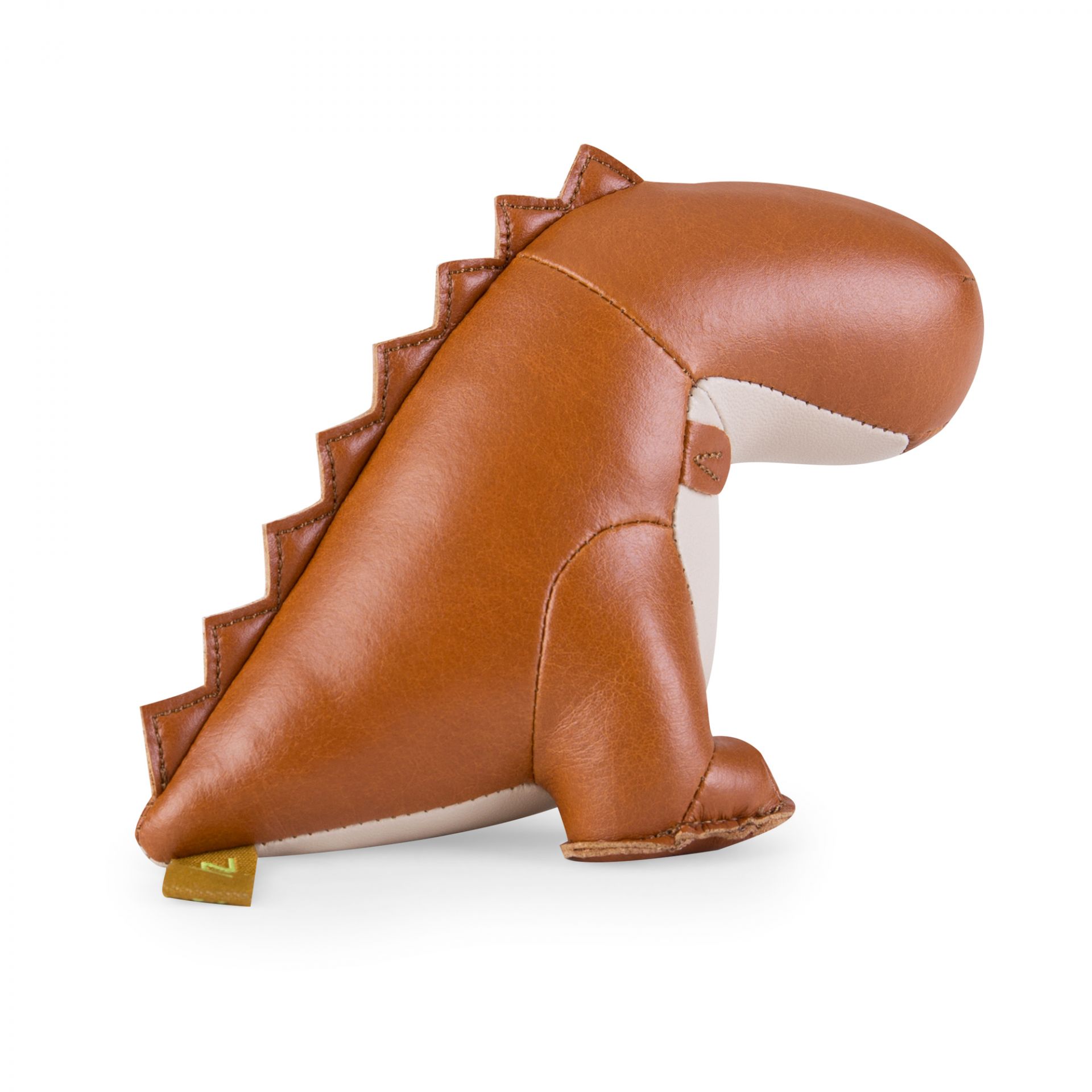 Briefbeschwerer Dinosaurier Bobo von Züny in Tan/Weizen, ein dekoratives und nützliches Accessoire für den Schreibtisch.