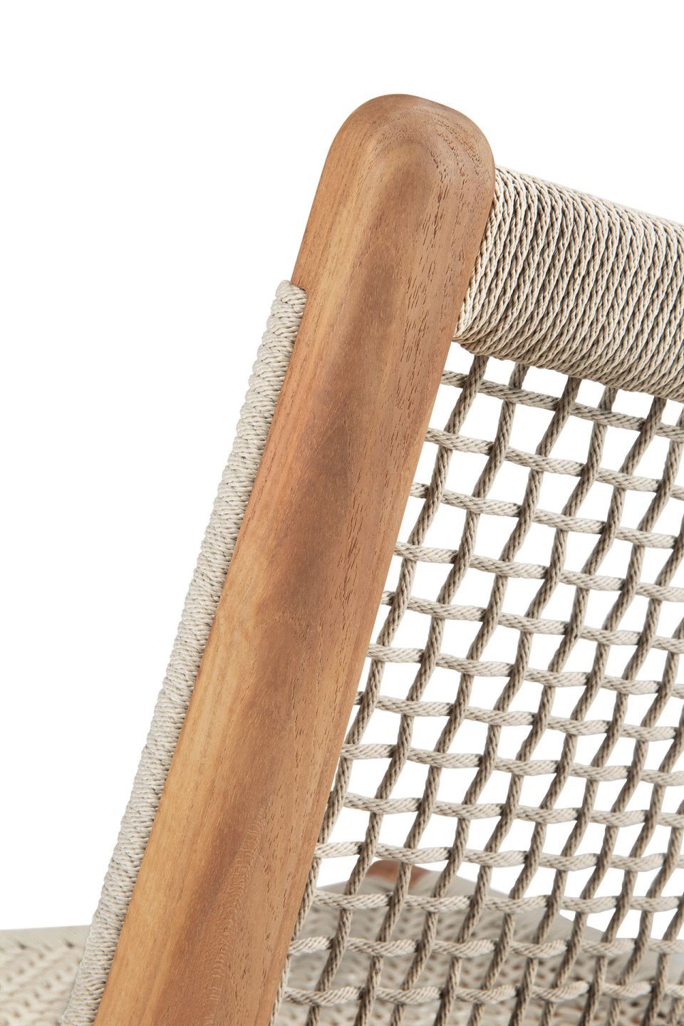 Jack Woven Outdoor Loungsessel Teak Kordel Beige Ethnicraft