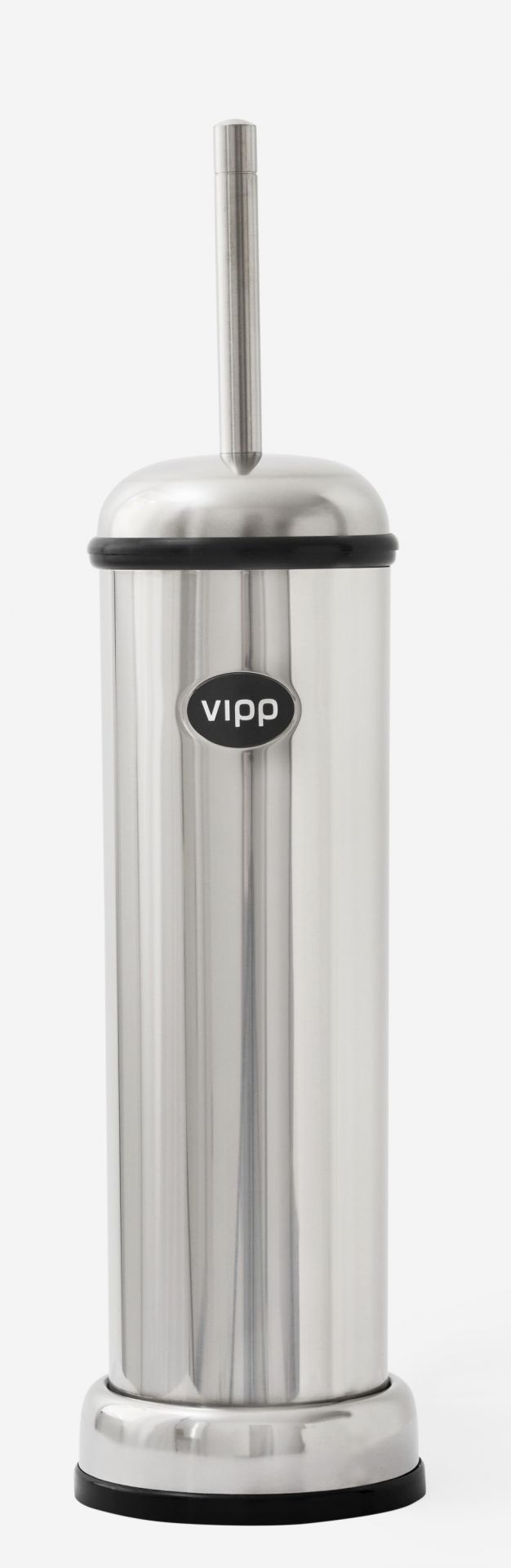 Edelstahl Vipp Toilettenbürste, freistehend mit Behälter und Bürste, modernes Badezimmer Accessoire für stilvolle Badgestaltung.