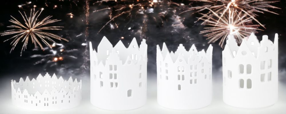 Zuhause Lichthaus Sortiment 4-er Set Stadtlichter Räder 