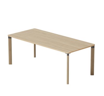 Enfold Tisch von Mizetto, ein heller Holztisch für Büro und Homeoffice.