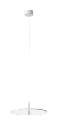 Weiße My Disc Hängeleuchte von Flos, moderne Deckenleuchte mit flachem, rundem Lampenschirm.