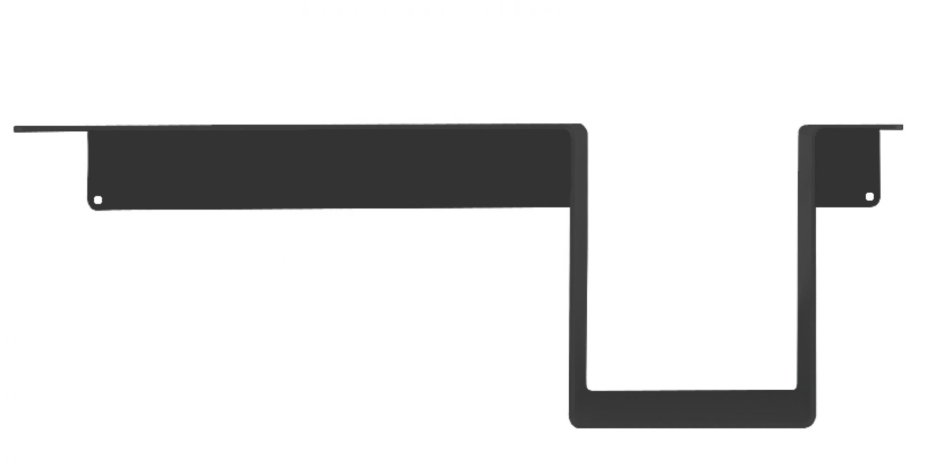 Anthrazitfarbene Seitenablage für das Moormann Siebenschläfer Bett, praktische Ablagefläche am Bett.