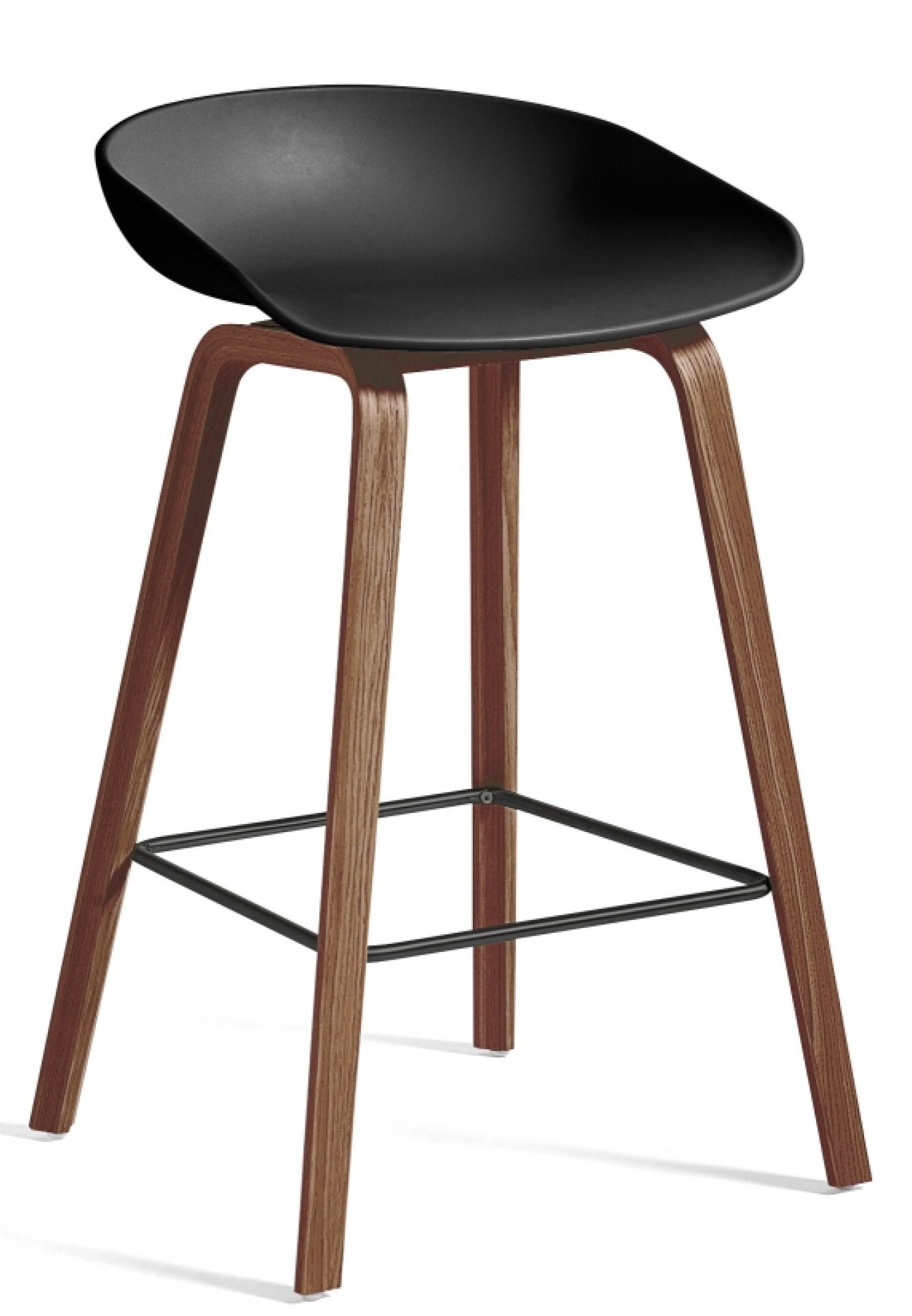 About a Stool AAS32 / AAS 32 ECO Walnuss Barhocker Niedrig Hay 
