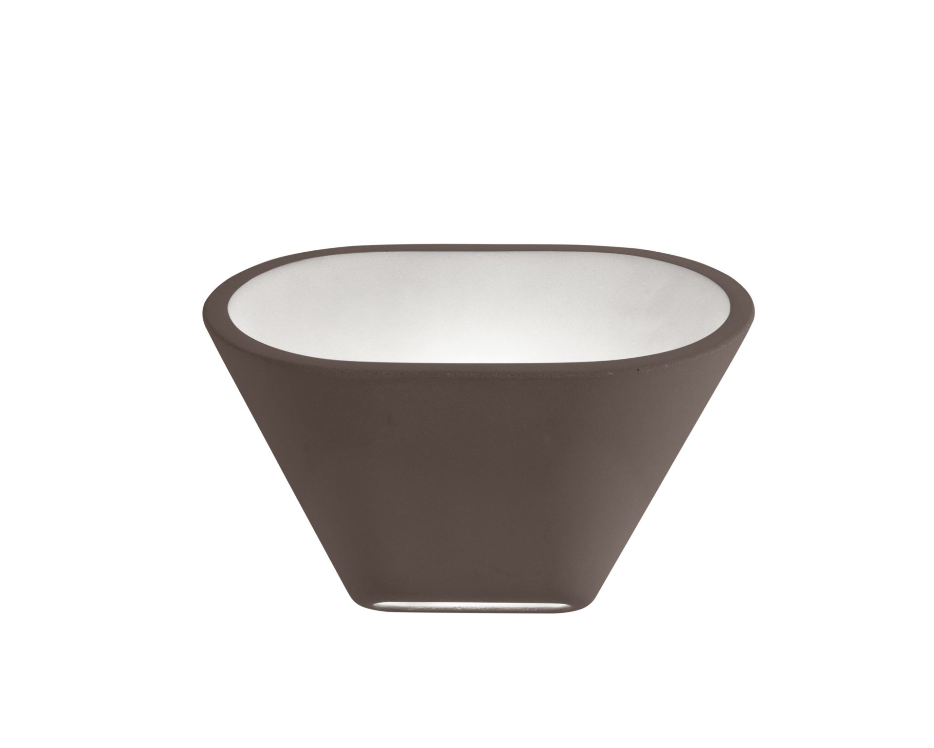 Aplomb Wandleuchte von Foscarini in Braun: Moderne LED-Wandlampe für indirekte Beleuchtung.