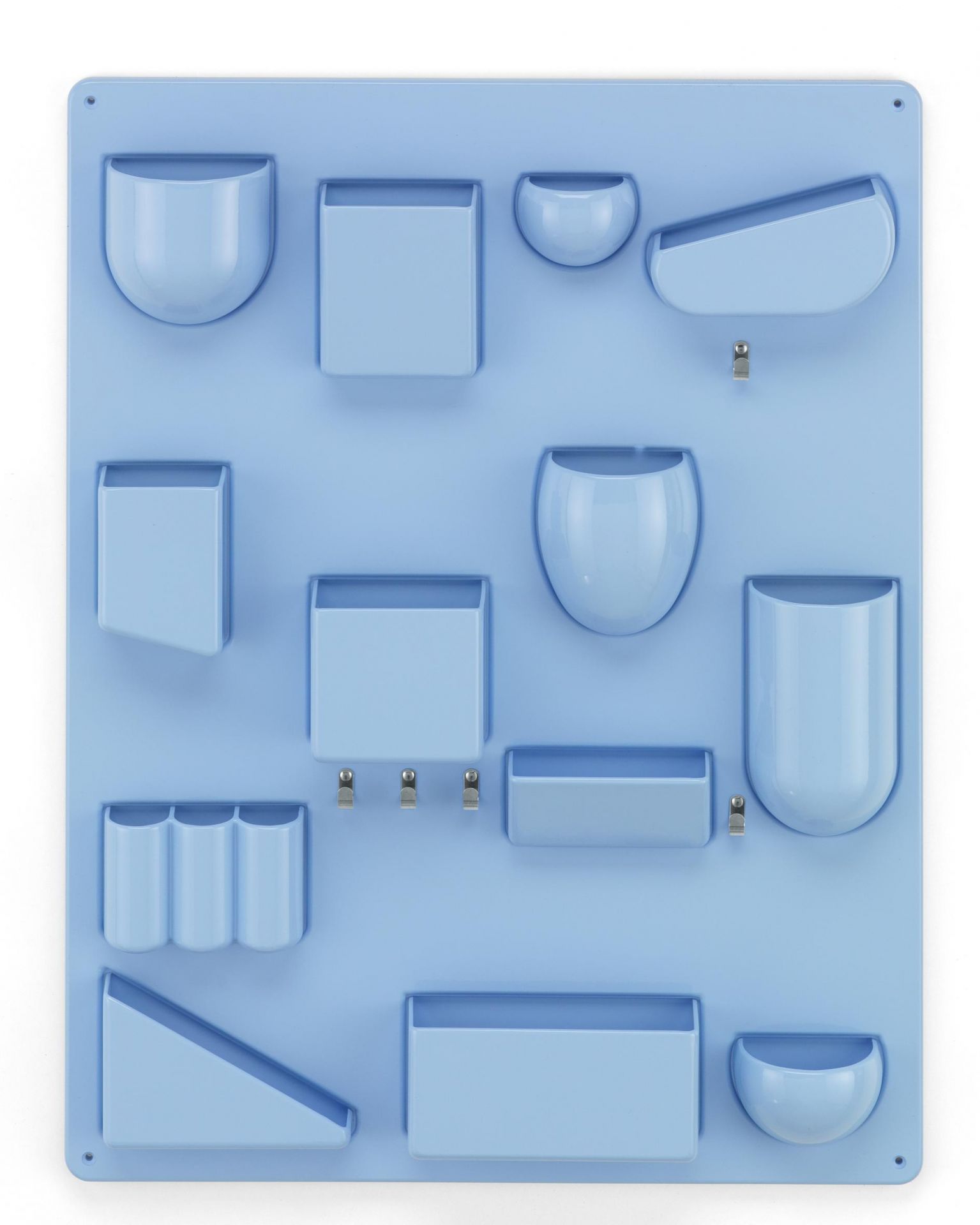 Uten.Silo RE II Horizontblau von Vitra: Wandorganizer mit Fächern und Haken für Büro und Zuhause.