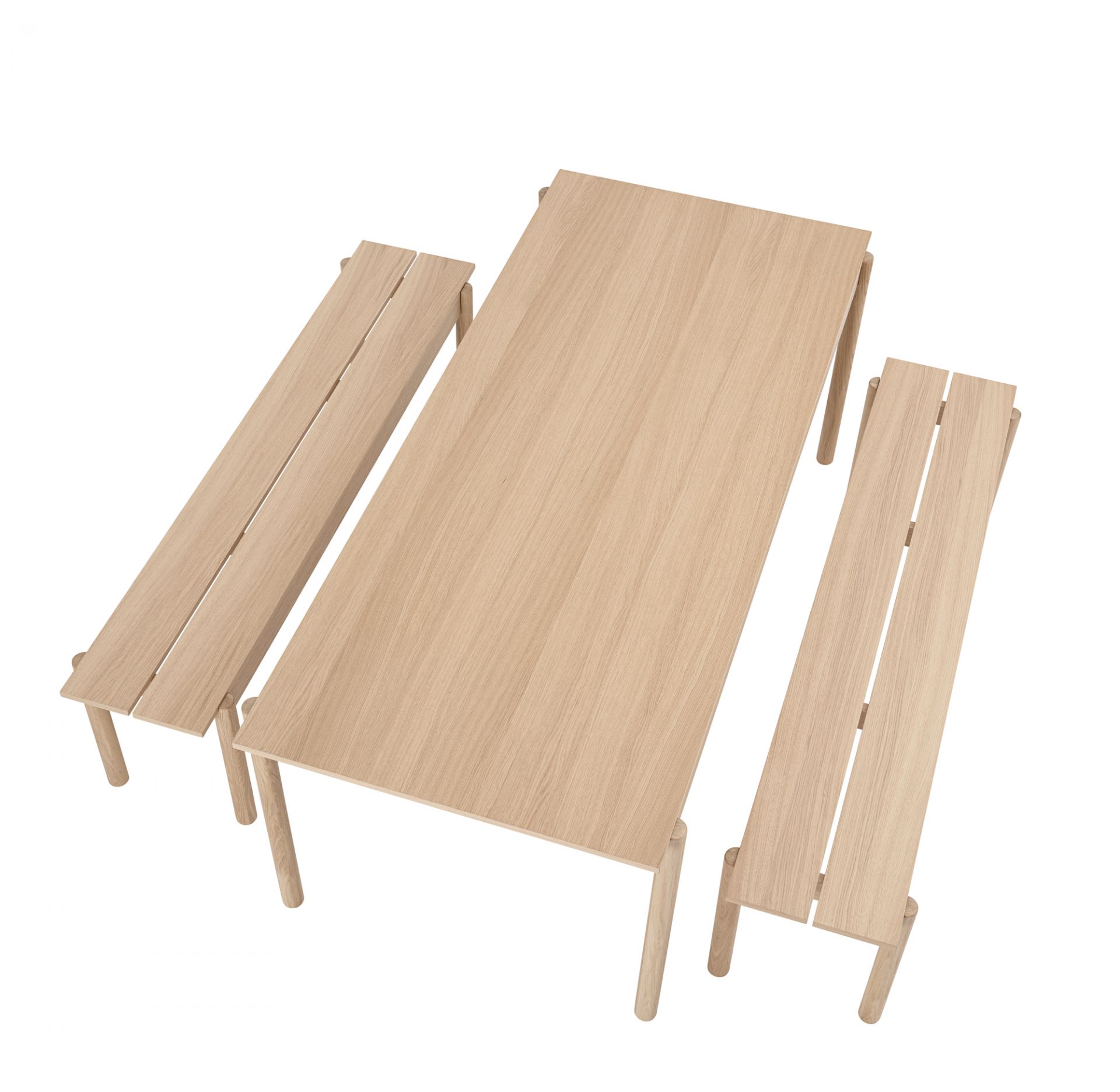 Linear Wood Bench Bank 170x34 cm Muuto