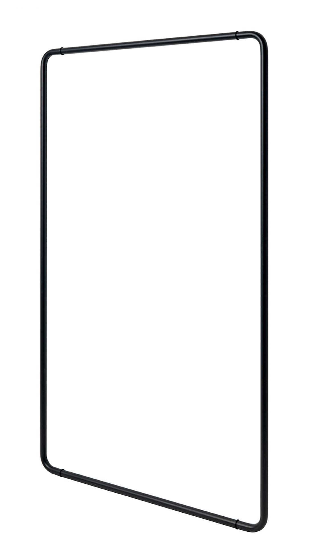 Schwarze Curve Wandgarderobe von Schönbuch, minimalistisches Design für Flur und Garderobe.