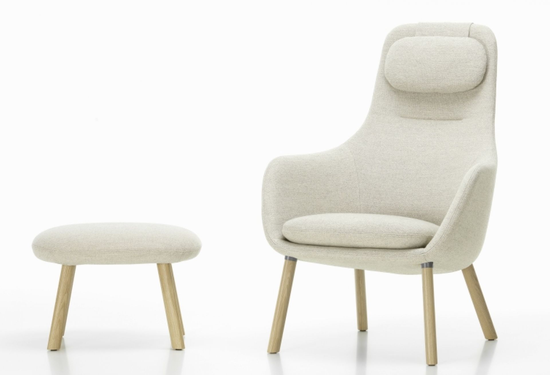 Hal Lounge Chair Sessel + Ottoman Sitzkissen lose Vitra