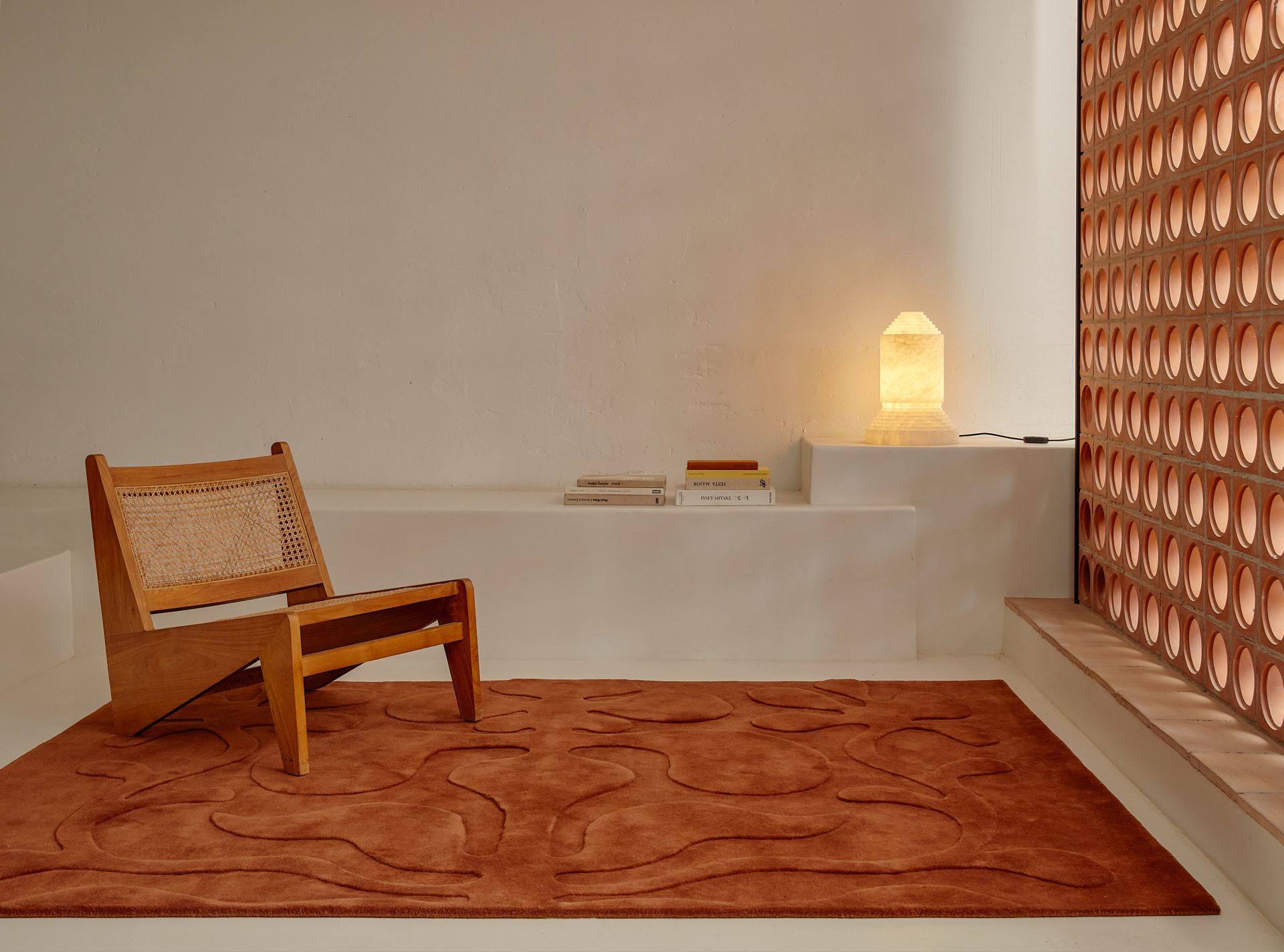 Lucia Eames Rooted Teppich Terracota Nanimarquina