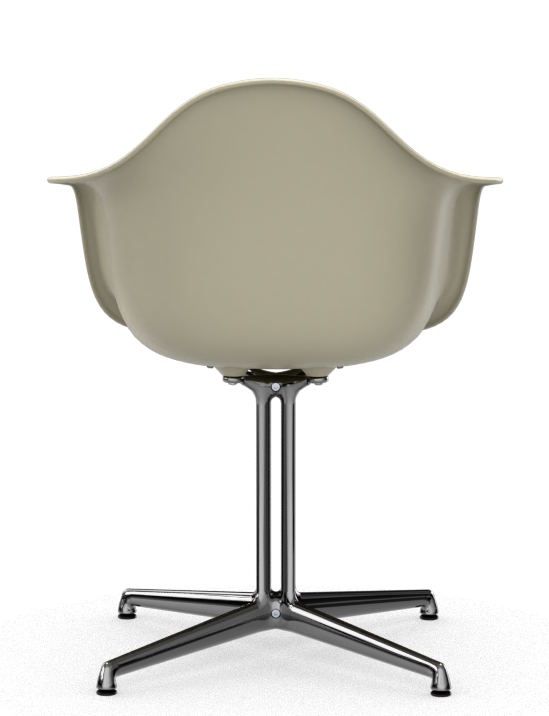 Eames Plastic Arm Chair DAL Stuhl  MIT SITZPOLSTER WARMGRAU/ELFENBEIN Vitra EINZELSTÜCK