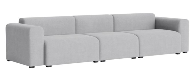 Helles, modernes Mags Sofa 3-Sitzer von Hay mit niedriger Armlehne, ideal für Wohnzimmer.