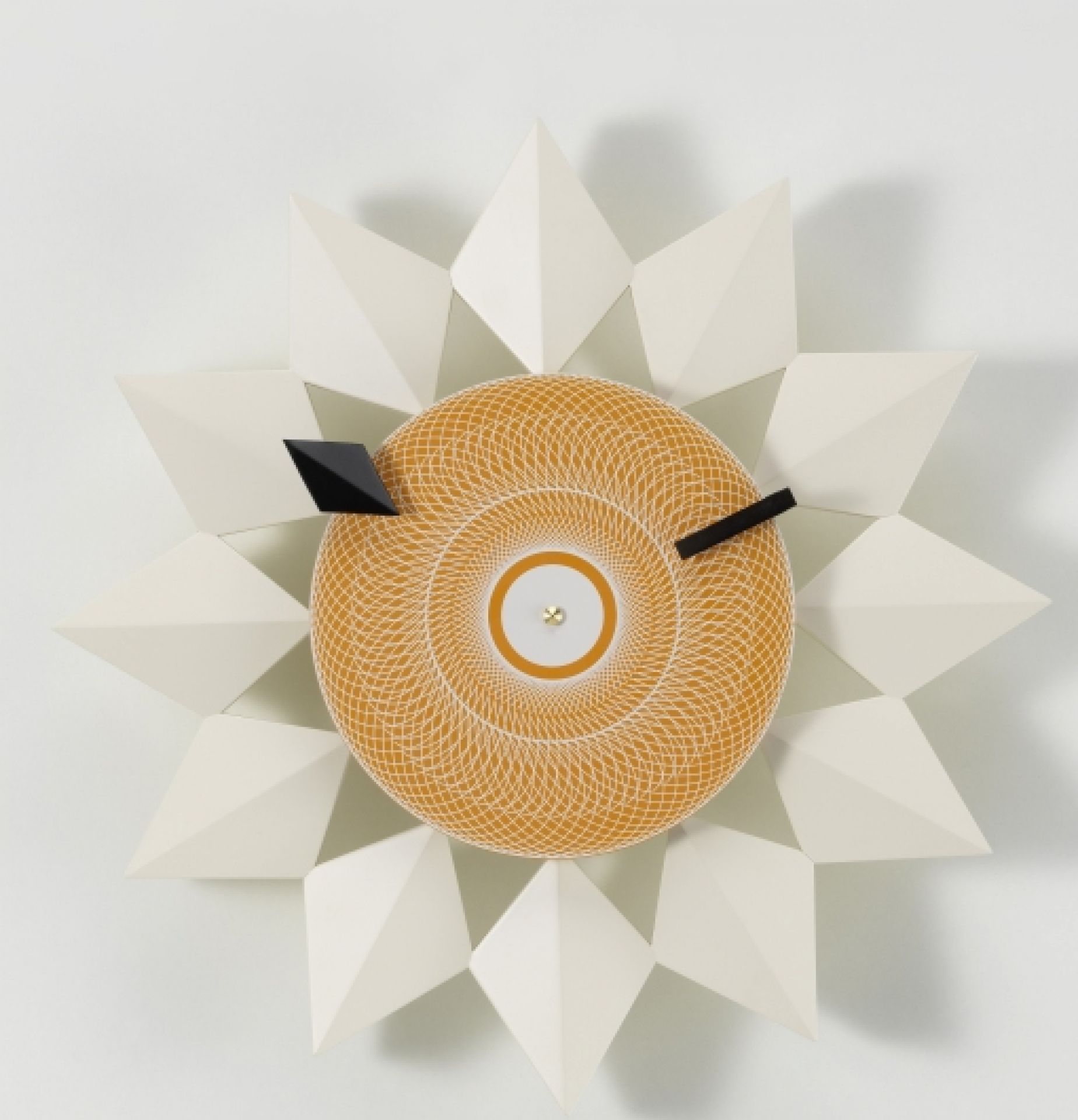 Diamond Markers Clock Wanduhr Weiß Vitra