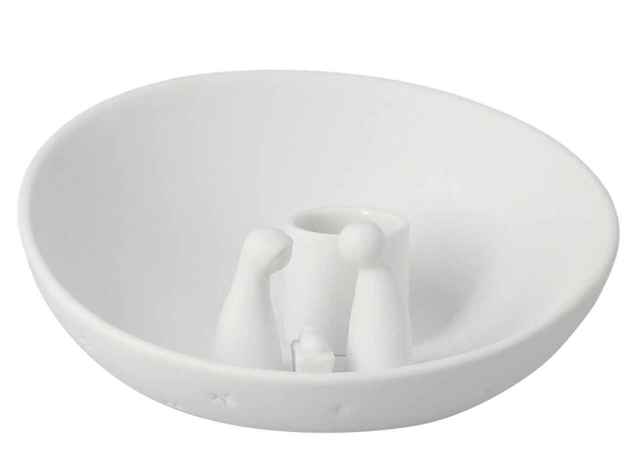 Kerzenschale Krippe klein Räder