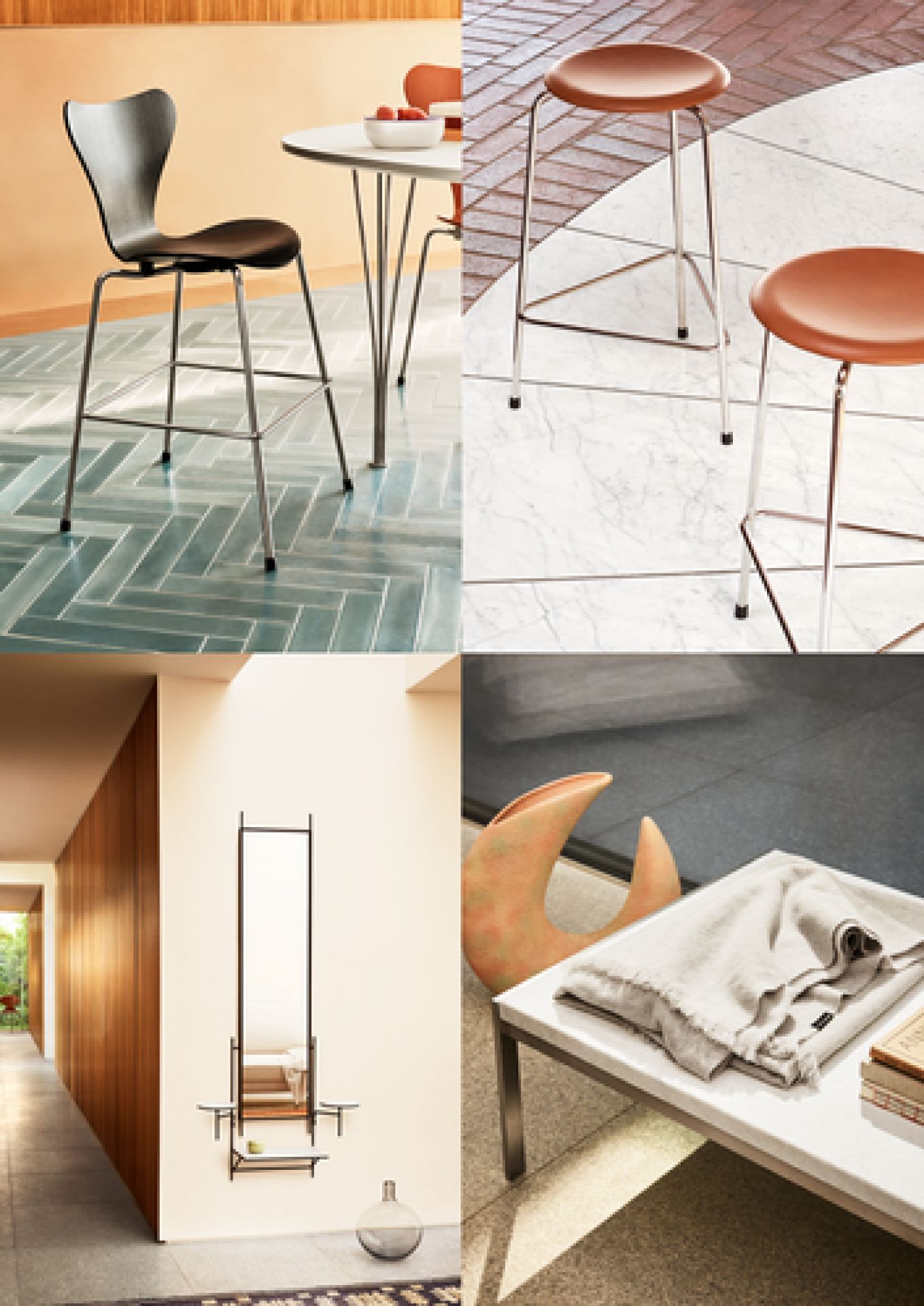 High Dot hoher Hocker / Barhocker Fritz Hansen