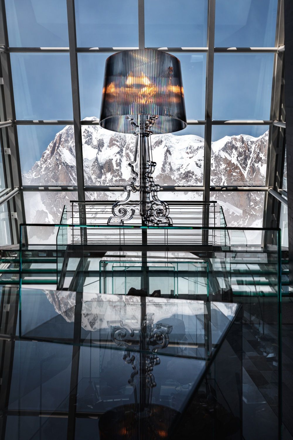 Bourgie Tischleuchte silber Kartell