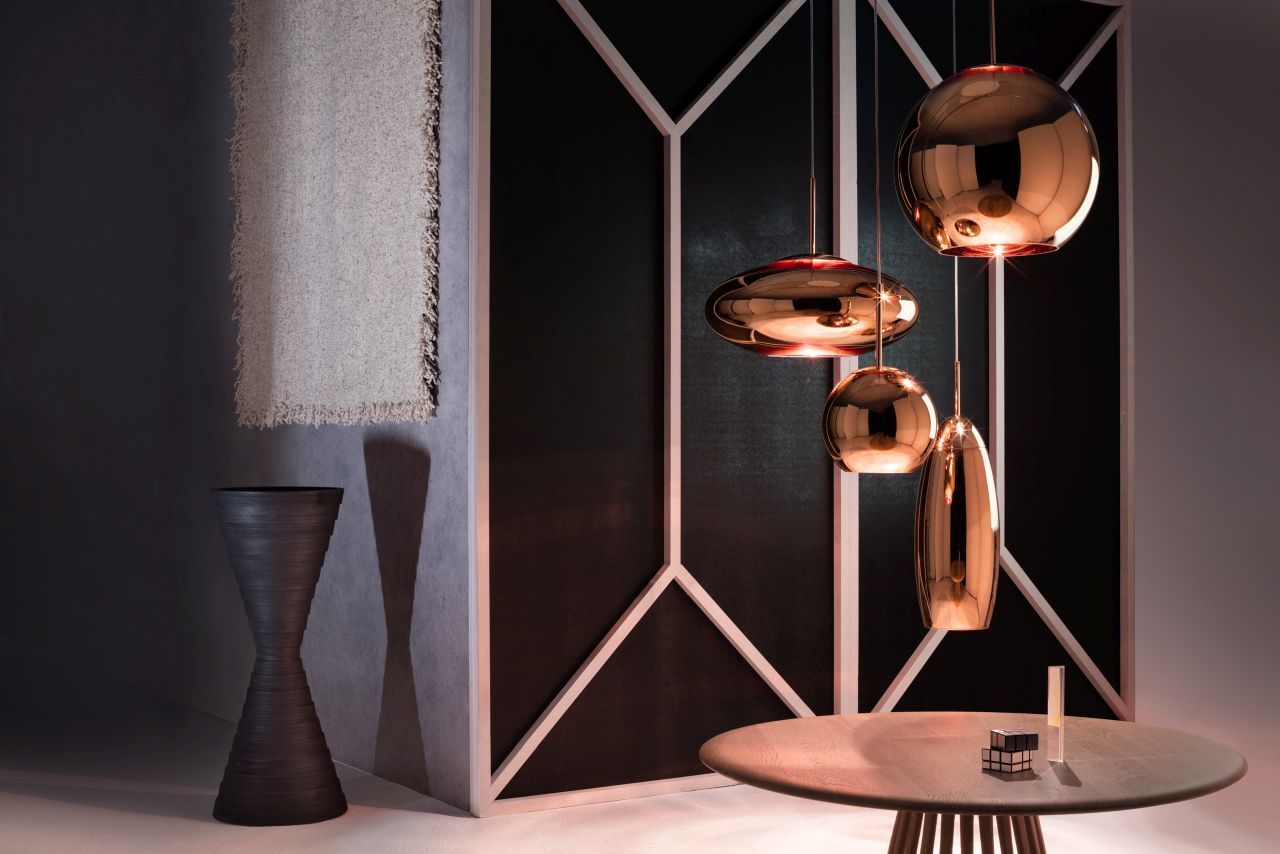 Copper Round LED Pendelleuchte Tom Dixon