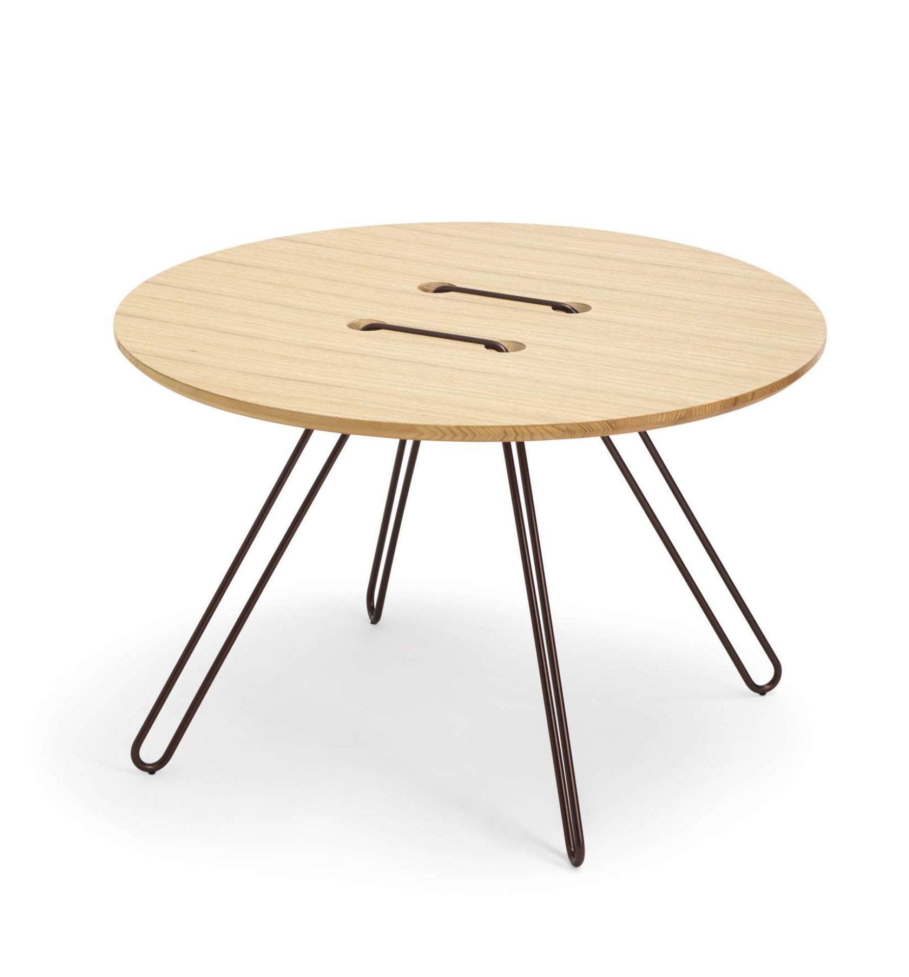 Twine Couchtisch Gestell bronzefarben / Tischplatte Eiche natur Casamania Horm