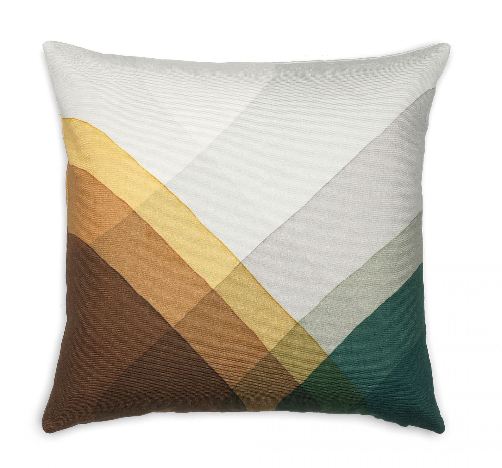 Heringbone Pillows Kissen in Braun mit geometrischem Muster für Wohnzimmer und Schlafzimmer.