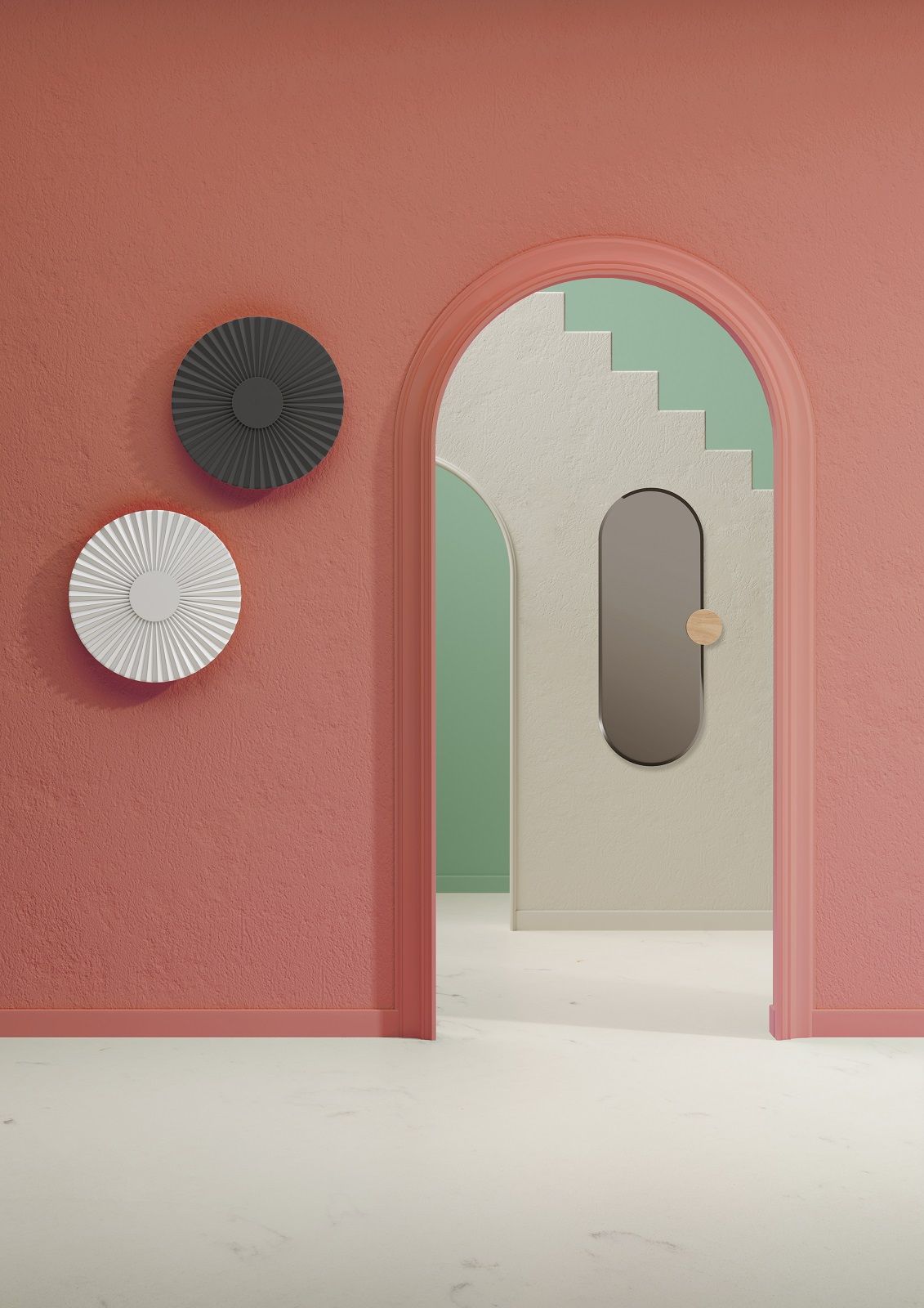 Carmen Wall lamp Wandleuchte Hartô Schiefergrau