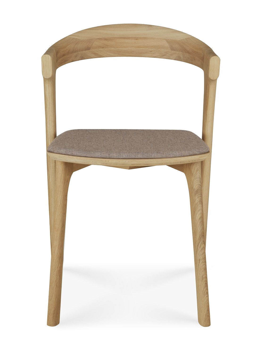 Bok Stuhl aus Eiche mit Sitzkissen, moderner Holzstuhl für Esszimmer und Wohnbereich.