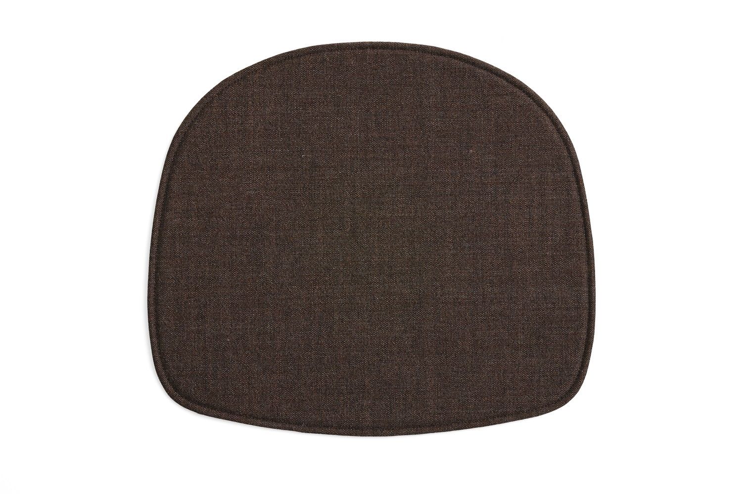 Braunes Seat Pad Sitzkissen für Hay About a Stool Barhocker, Stoffstruktur, isoliert.