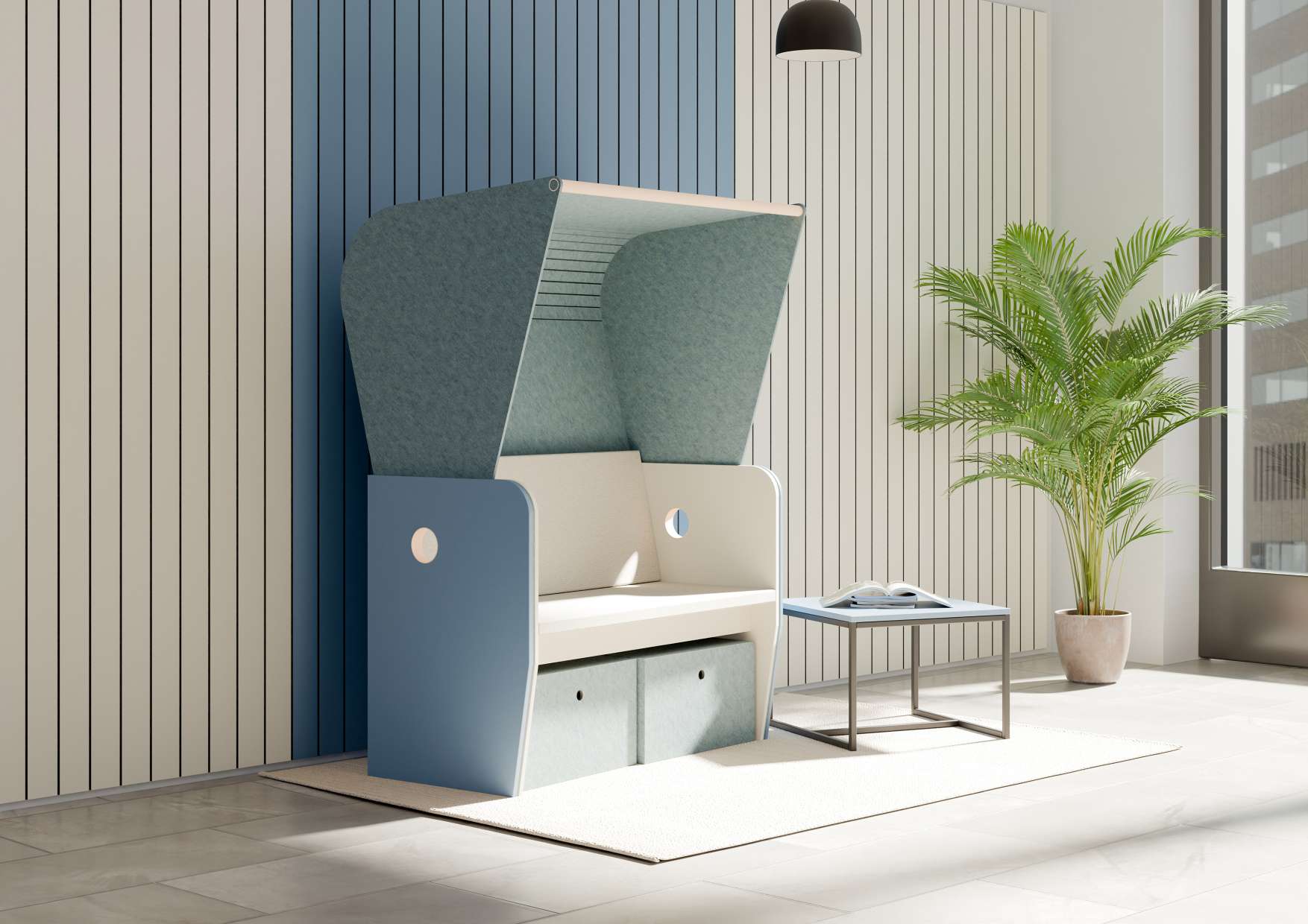 Baltic Strandkorb Besprechungs-/ Rückzugsplatz Palmberg