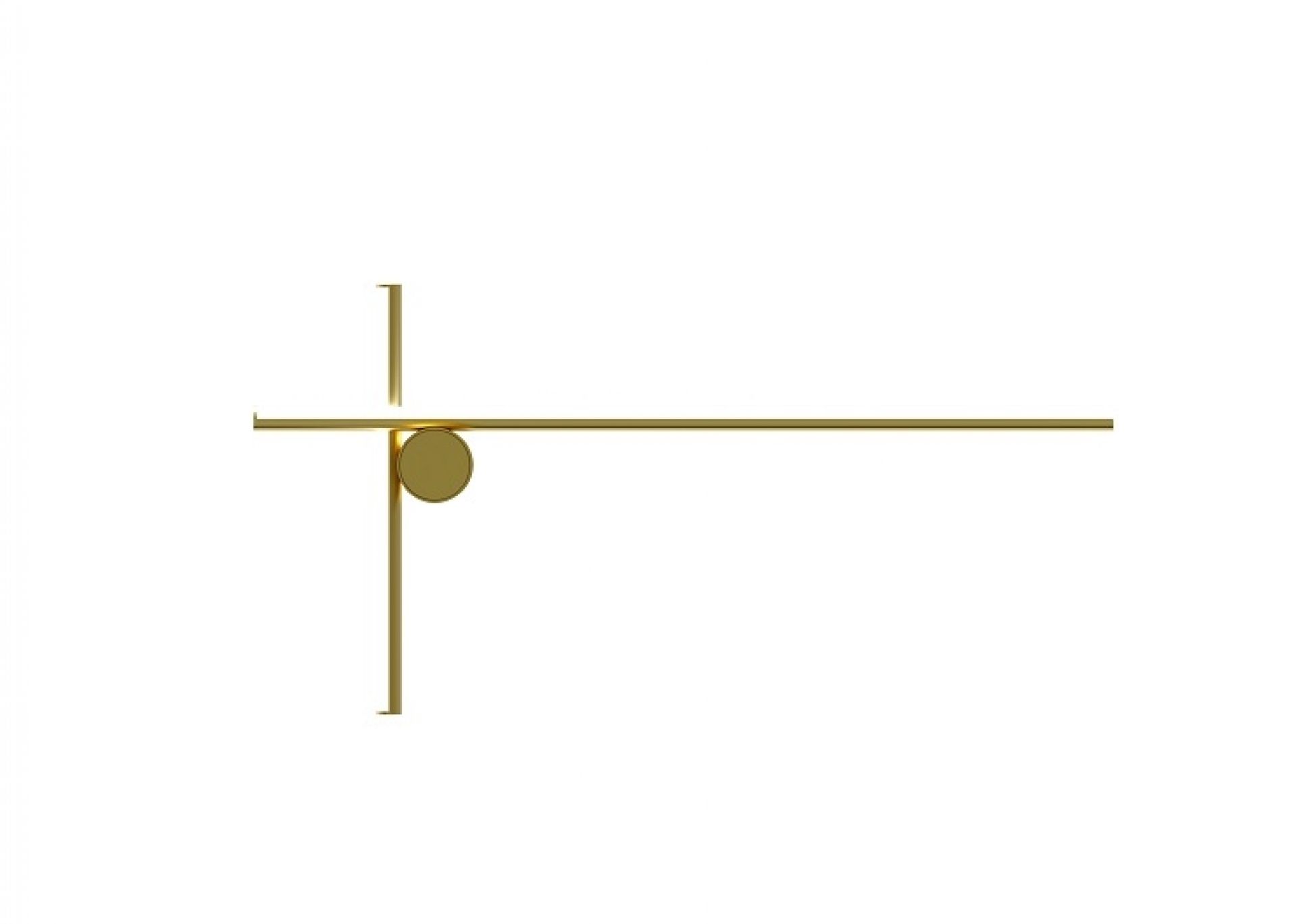 Goldene Coordinates Wandleuchte von Flos: Moderne Designerlampe mit geometrischen Formen für stilvolle Wandbeleuchtung.