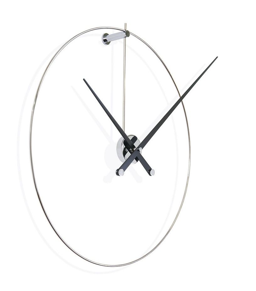 New Anda Clock Wanduhr von Nomon: Moderne Wanduhr mit minimalistischem Design und schwarzen Zeigern.