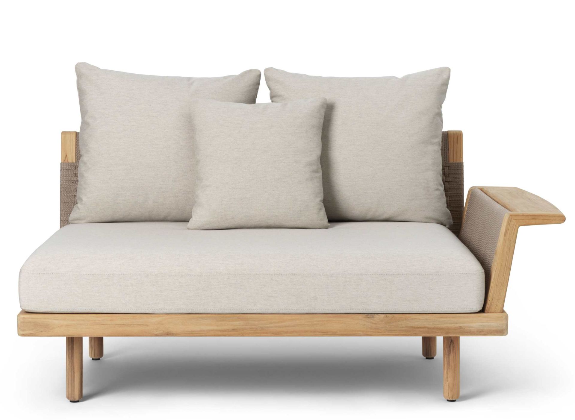 E510 Embrace Sofa Modul mit Armlehne von Carl Hansen & Søn für den Außenbereich.