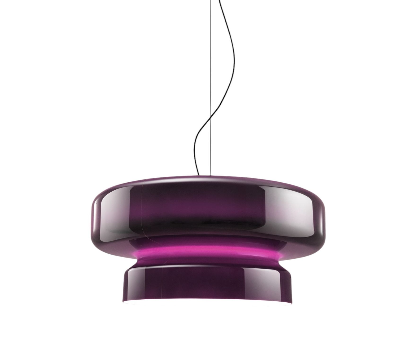 Bohemia Pendelleuchte Violett von Marset: Moderne Hängelampe für Wohnzimmer und Esszimmer.