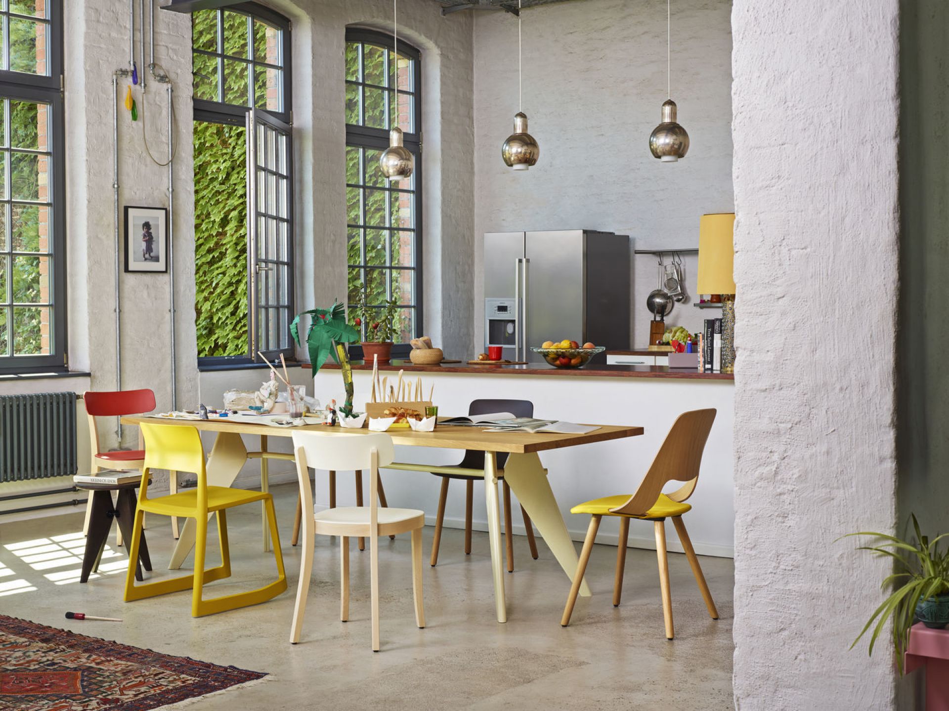 Tabouret Bois Hocker Vitra