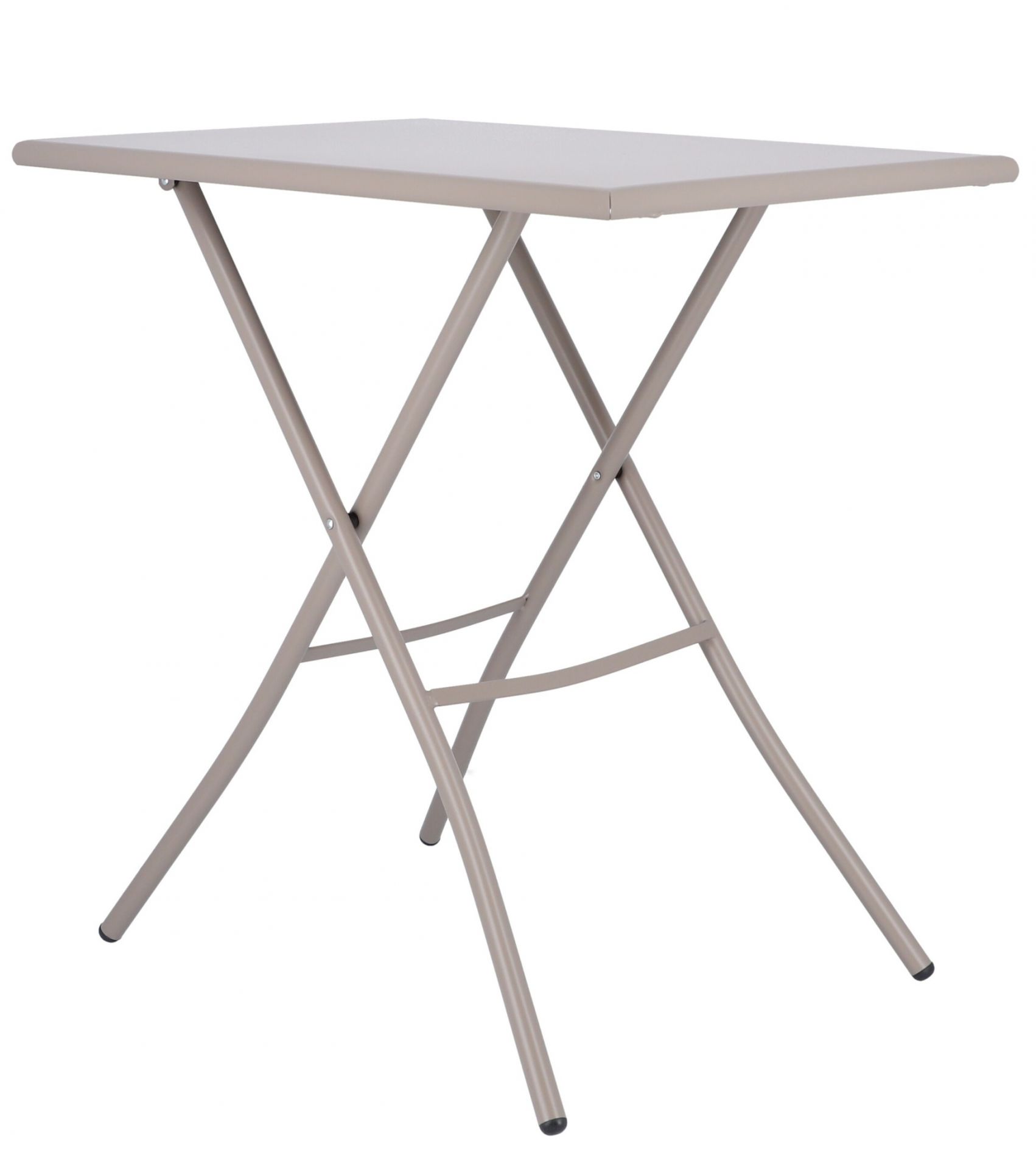 Fiam Sirio Klapptisch in Taupe von Jan Kurtz, ideal für Outdoor und Balkon.