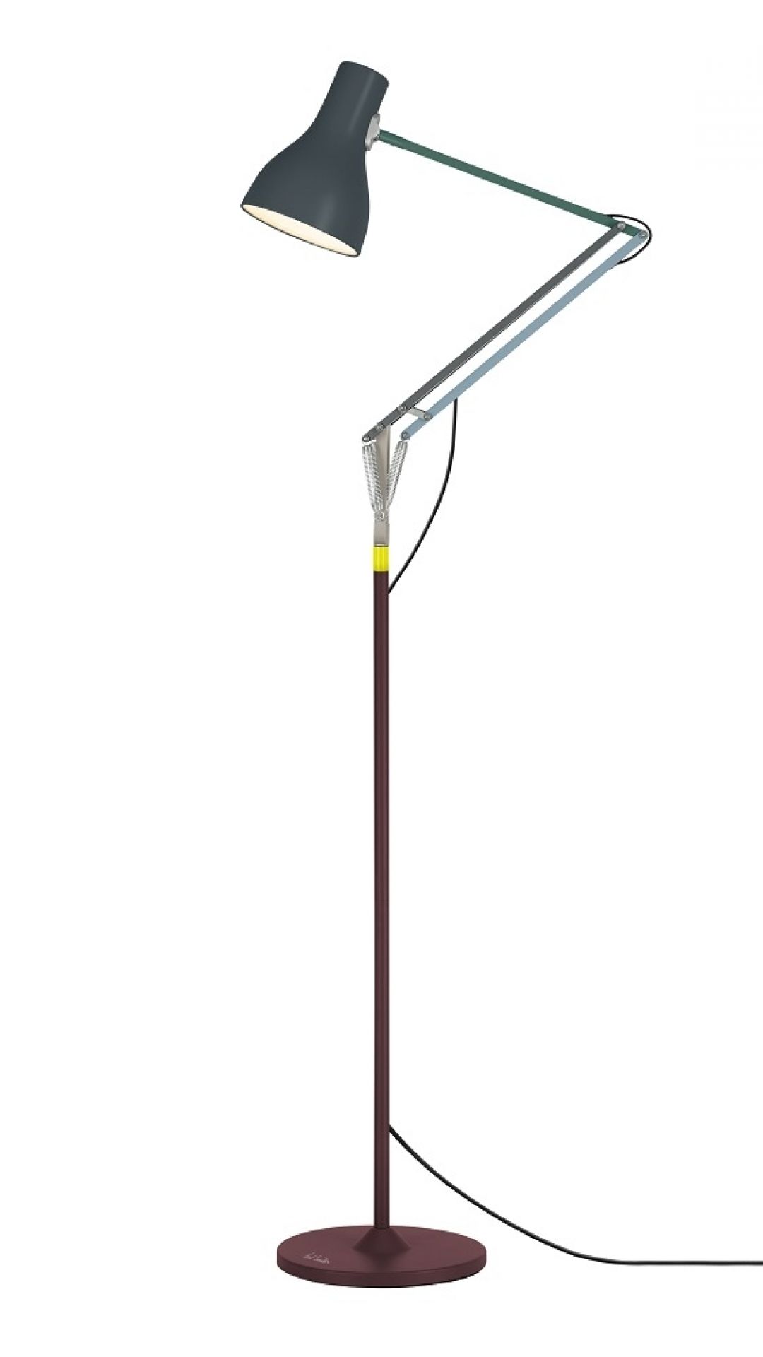 Anglepoise Type 75 Stehleuchte Paul Smith Edition Four, moderne Design-Leuchte mit verstellbarem Arm.
