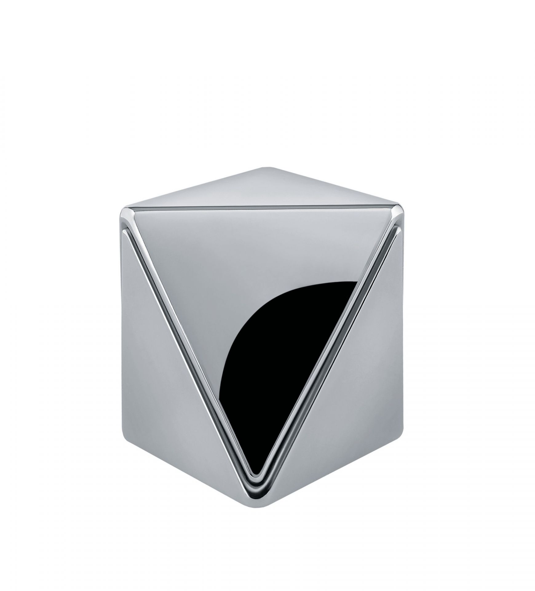 Alessi Eierbecher AGO01 Roost aus glänzendem Edelstahl, modernes Design für Frühstückseier.