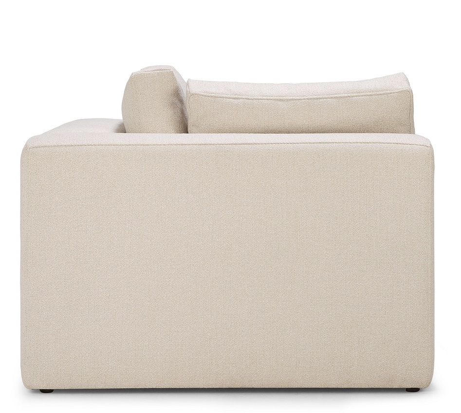 Detailansicht des Mellow Sofas in Off White mit Eco Stoff von Ethnicraft.