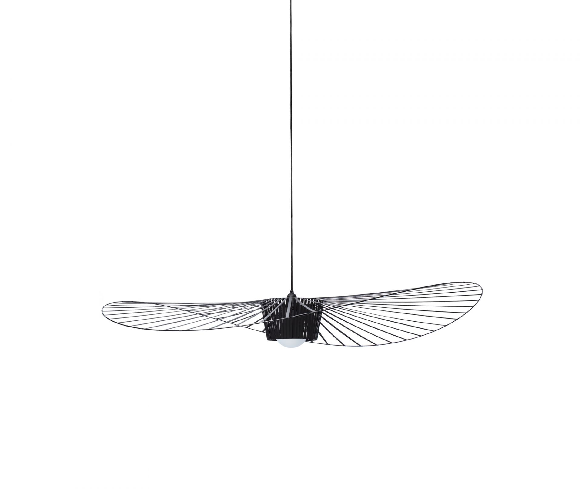 Vertigo Pendelleuchte von Petite Friture, Medium, grüne Designerlampe mit filigranem Lampenschirm und modernem Design.