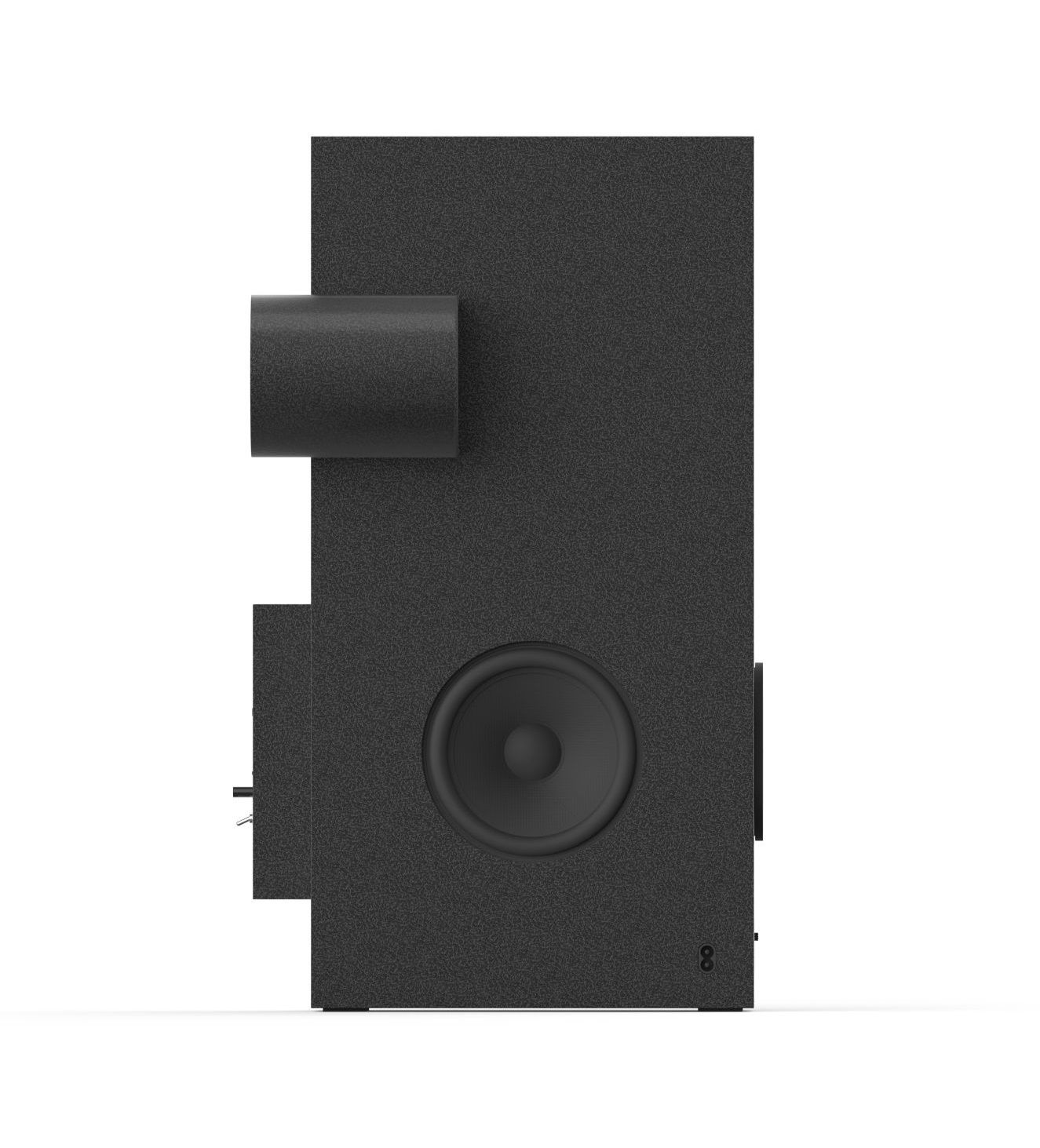 Brutalist Lautsprecher Transparent schwarz