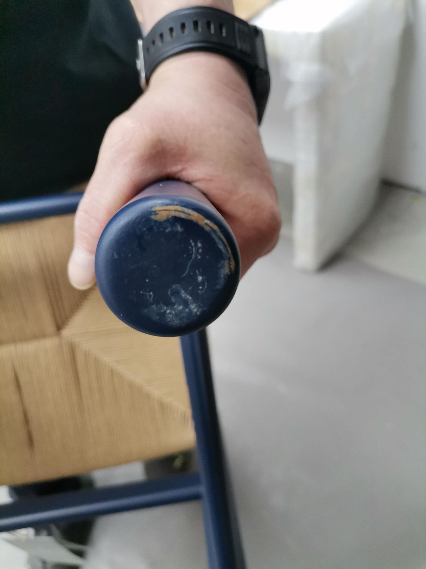 CH53 Hocker BLAU CHS Carl Hansen & Søn MÄNGELEXEMPLAR